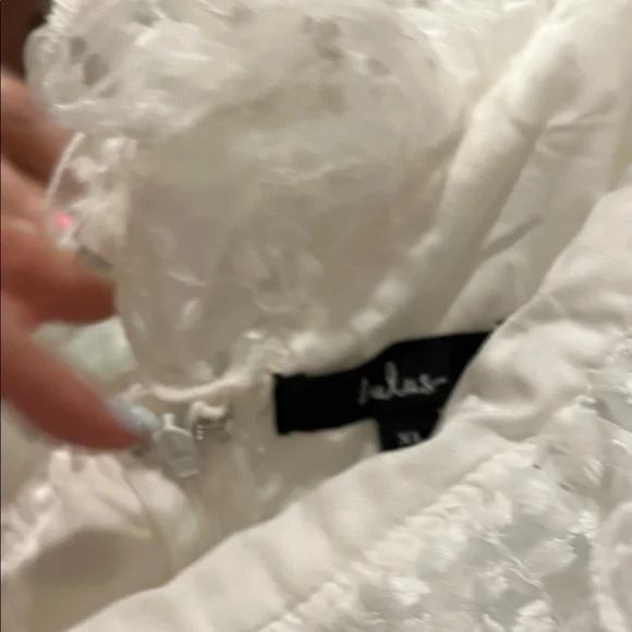 Lulu's White One Shoulder Dress - Picture 2 of 6